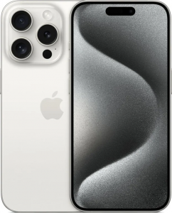 Смартфон Apple iPhone 15 Pro 128 ГБ White Titanium, Белый