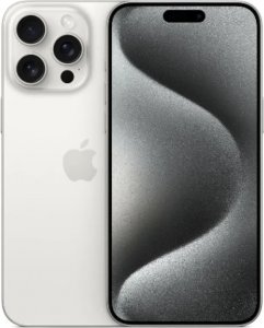 Смартфон Apple iPhone 15 Pro Max 256GB, Dual eSIM, White Titanium