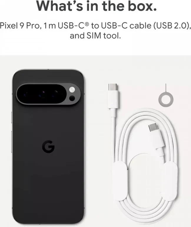 Смартфон Pixel 9 Pro 5G 16/512ГБ, Dual: nano SIM + eSIM, Obsidian