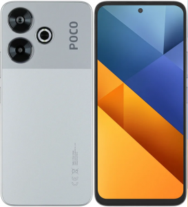 Смартфон POCO M6 128 ГБ серебристый