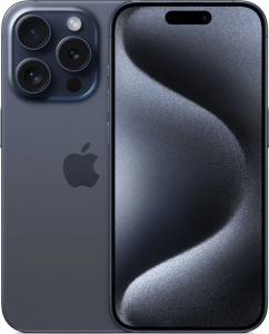 Смартфон Apple iPhone 15 Pro 128 ГБ Blue Titanium, Синий Титан