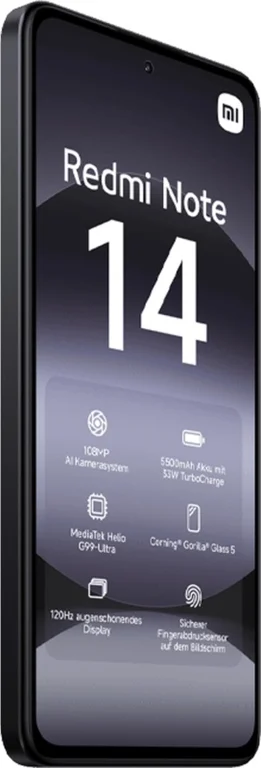 Смартфон Xiaomi Redmi Note 14 4G 6/128Gb (NFC) Midnight Black EAC