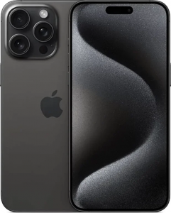 Смартфон Apple iPhone 15 Pro 128GB eSim (Титановый Чёрный, 8 ГБ, 128 ГБ)
